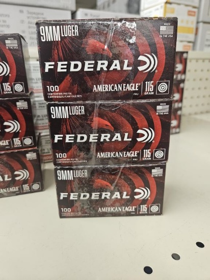 300rds Federal 9mm 115gr