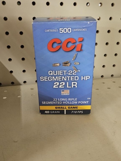 500rds CCI Quiet-22 Segmented HP 22LR 40gr