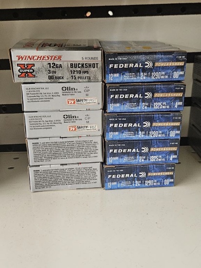 50rds Assorted 12ga Buckshot