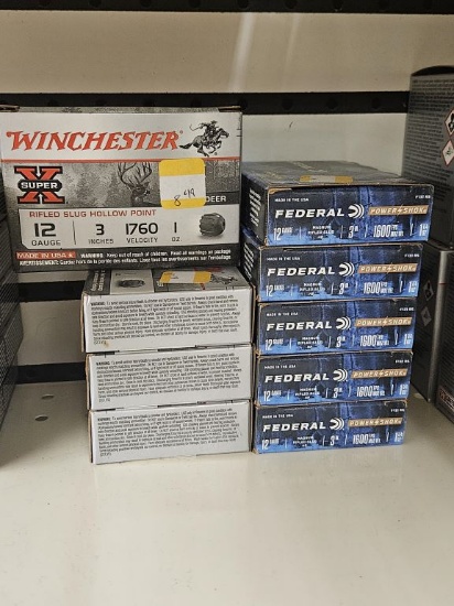 45rds Assorted 12ga Rifled Slugs