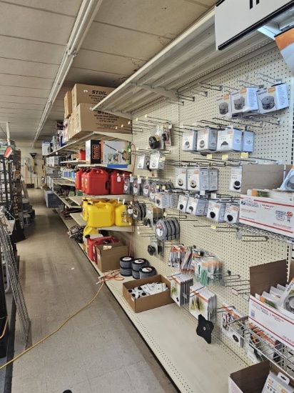 68' Section of Shelving Units (NO CONTENTS)