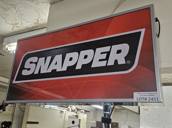 Snapper Lighted Advertising Sign