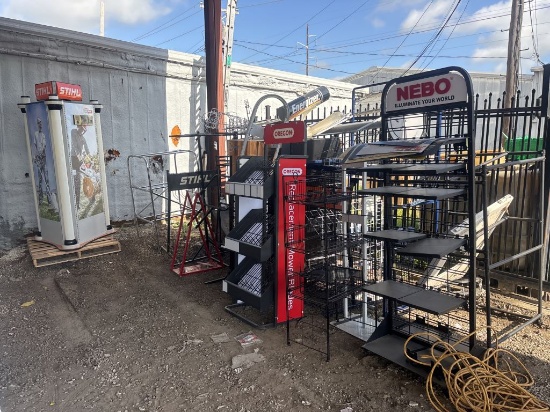 Huge Lot of Assorted Display Racks