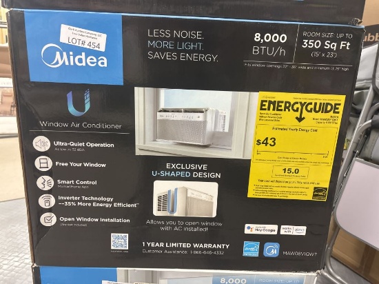 NEW Midea 8K BTU U-Shaped Smart Window Air