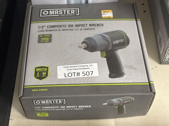 NEW Master Mechanic, Composite Air Impact Wrench,