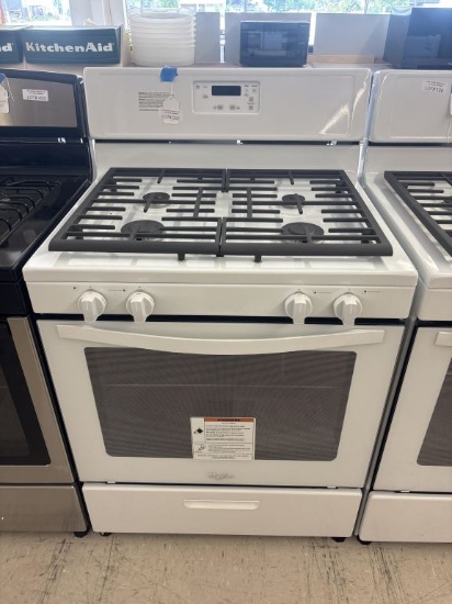 NEW Whirlpool 30" Freestanding Natural Gas Range