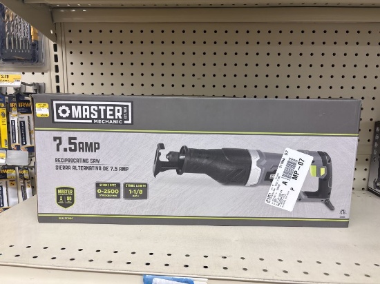 NEW Master Mechanic 7.5 Amp Reciprocating Saw