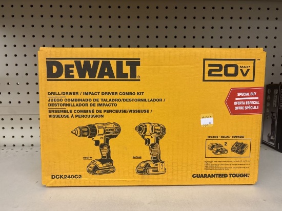 NEW Dewalt 20V MAX* Drill Driver/Impact Driver Kit