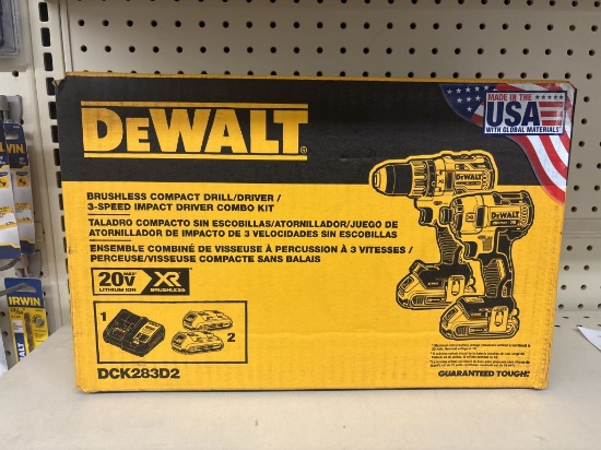 NEW Dewalt 20V MAX* XR® Cordless Drill/Impact Kit