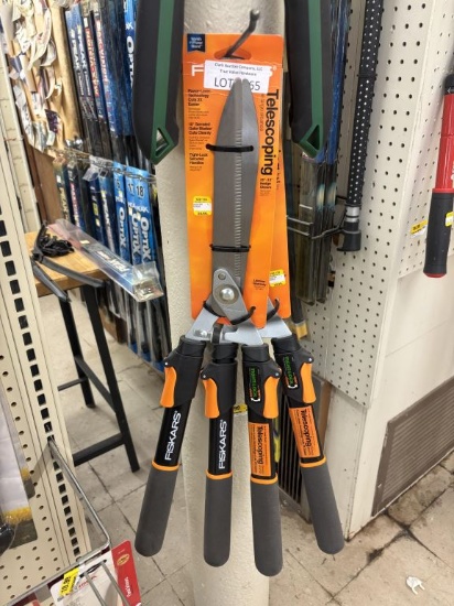 Lot of 2 NEW Fiskars Telescoping Hedge Shears