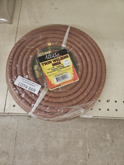 NEW Hot Max 1/4"X25' Twin Welding Hose