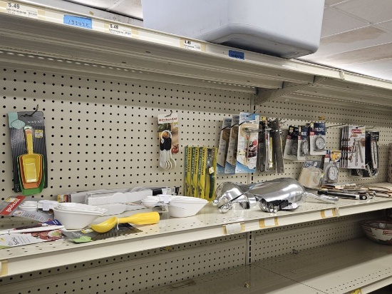 Shelf Lot of Assorted NEW Kitchen Items