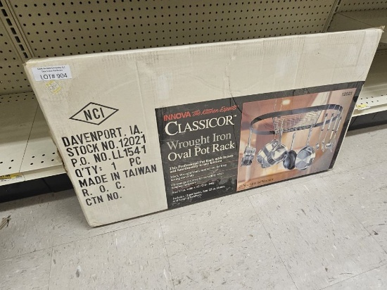 Lot of 2 Classicor Wrought Iron Pot Racks