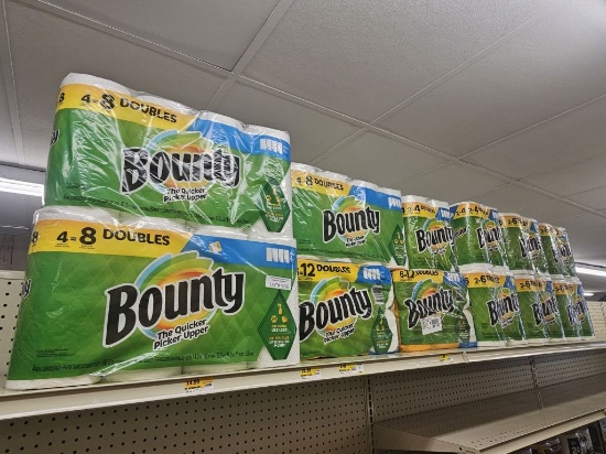 Approx. 50 Rolls of New Bounty Paper Towels