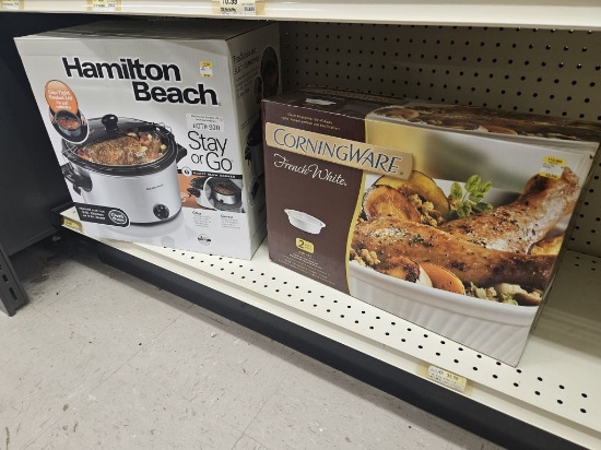 New 6qt Slow Cooker and 2pc Corningware Set