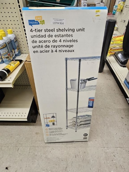 NEW 4-Tier Steel Shelving Unit