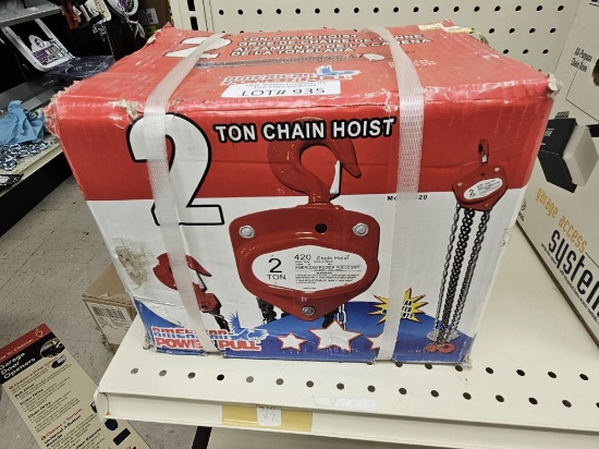 NEW American Power Pull 2 Ton Chain Hoist