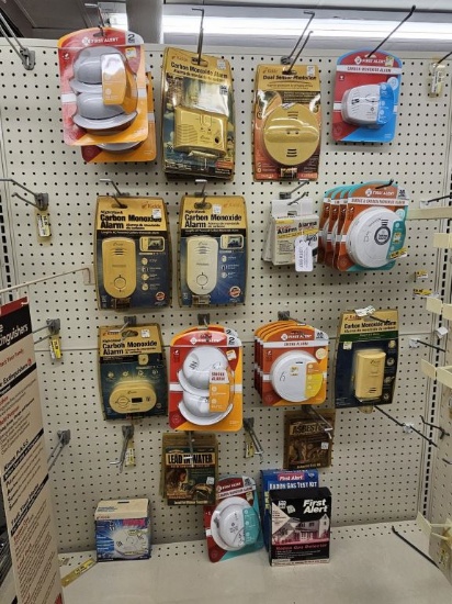 Shelf Lots of New Assorted Smoke Detectors