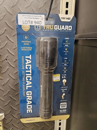 Lot of 2 New TruGuard 2000 Lumens Flashlights