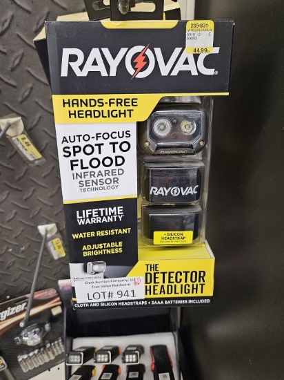 Lot of 3 New Rayovac Hands-Free Headlights