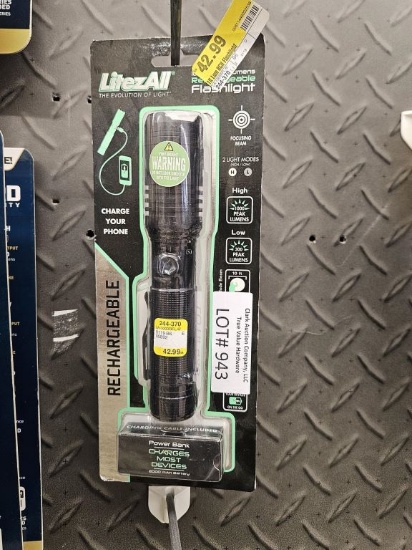 NEW LitezAll Rechargeable Flashlight