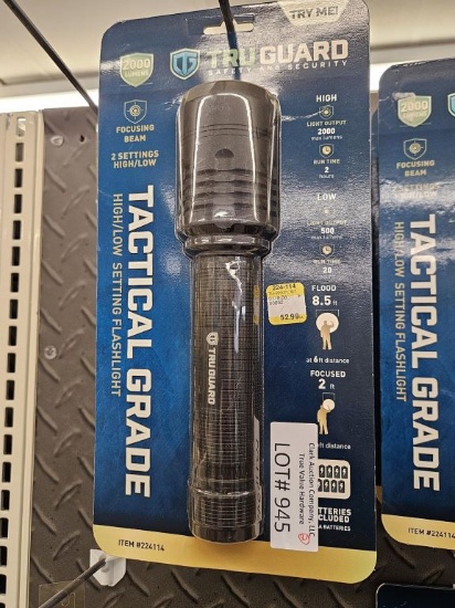 Lot of 2 New TruGuard 2000 Lumens Flashlights