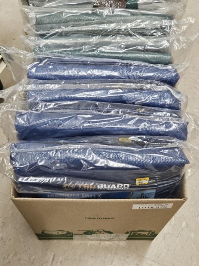 Lot of NEW 4 MD 12X16 and 4 MD 10X12 Tarps