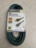 Lot of 5 NEW Master Mech 20' 16ga Extension Cords