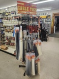 Lot of NEW Assorted Zip Ties with Display