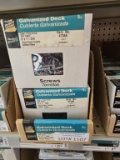Lot of 4 Boxes of Galvanized Deck Screws 5lb