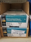 Lot of 2 Boxes of Galvanized Deck Screws 5lb