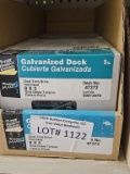 Lot of 2 Boxes of Galvanized Deck Screws 5lb
