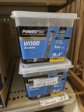 Lot of 2 Boxes of Premium Wood Screws 5lb