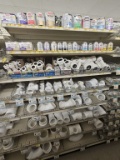 Section of NEW Plumbing PVC Fittings and Solvent