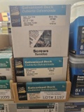 Lot of 4 Boxes of Galvanized Deck Screws 5lb