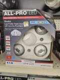 (2)NEW All-Pro LED Revolve Tri Security Floodlight