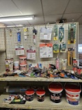 Shelf Lots of NEW Assorted Paint/Cement Items