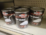 Lot of 5 NEW 1 Gallon Black Jack Roof Cement