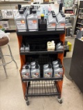 Rolling Stihl Display with Oil Contents