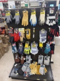 Section of NEW Assorted Work Gloves