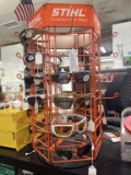 Stihl Display with Sunglasses