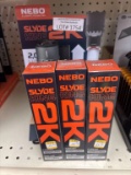 Lot of 3 NEW Nebo Slyde King 2K and Display
