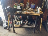 Metal Work Table w/Vice (NO CONTENTS)