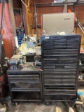 Rolling Toolbox Unit with Bench Grinder
