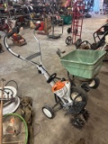 Stihl Cultivator w/Trolley and Fertilizer Spreader
