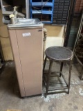 Vintage Water Fountain and Stool