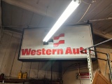 Western Auto Double Sided Advertising Sign