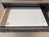 Whirlpool White Glass Stovetop