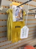 Shelf Lot of Assorted Stihl Work Gloves