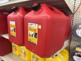 Lot of 4 NEW Midwest 5 Gallon Gasoline Cans